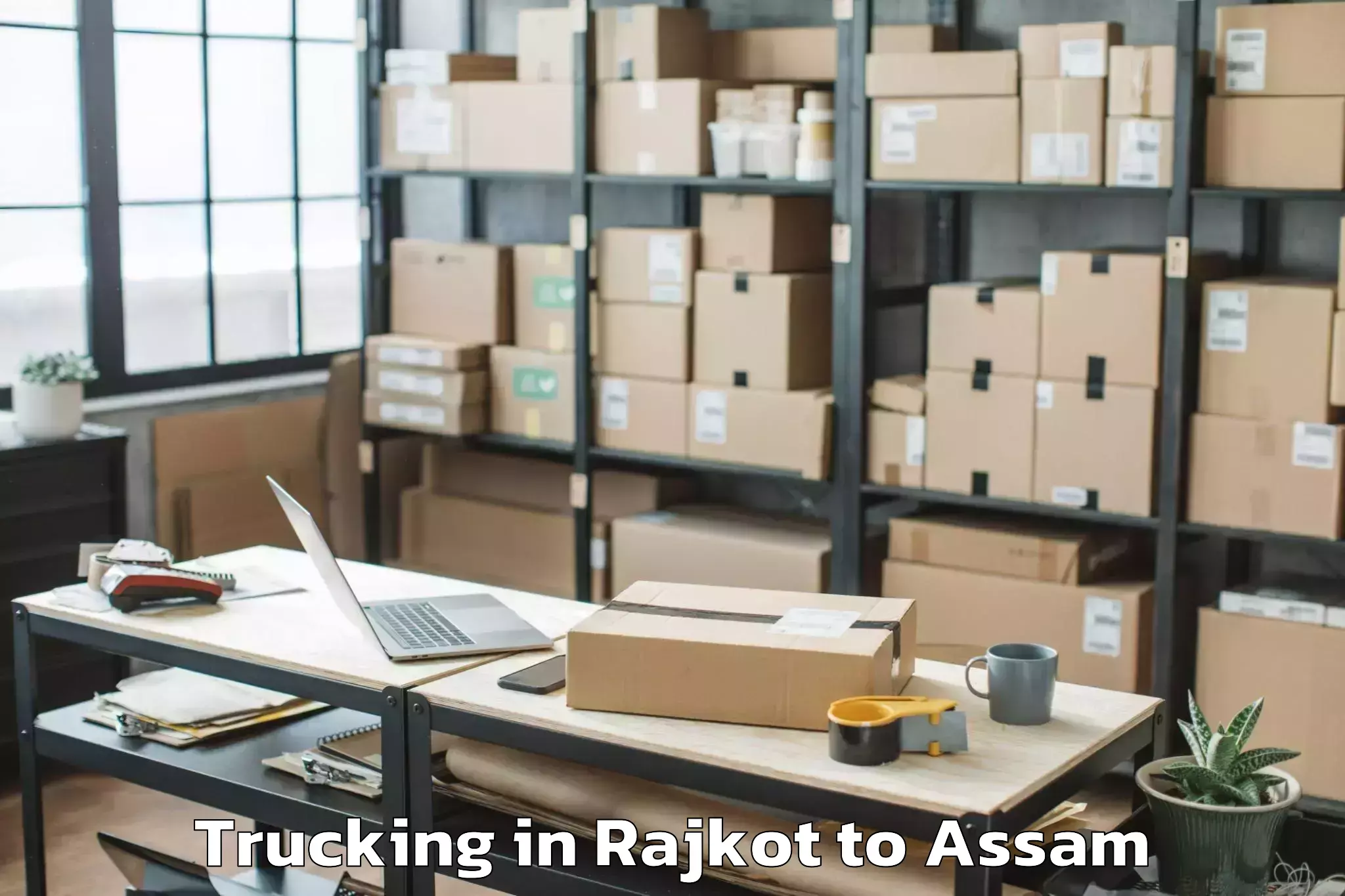 Book Your Rajkot to Dergaon Trucking Today